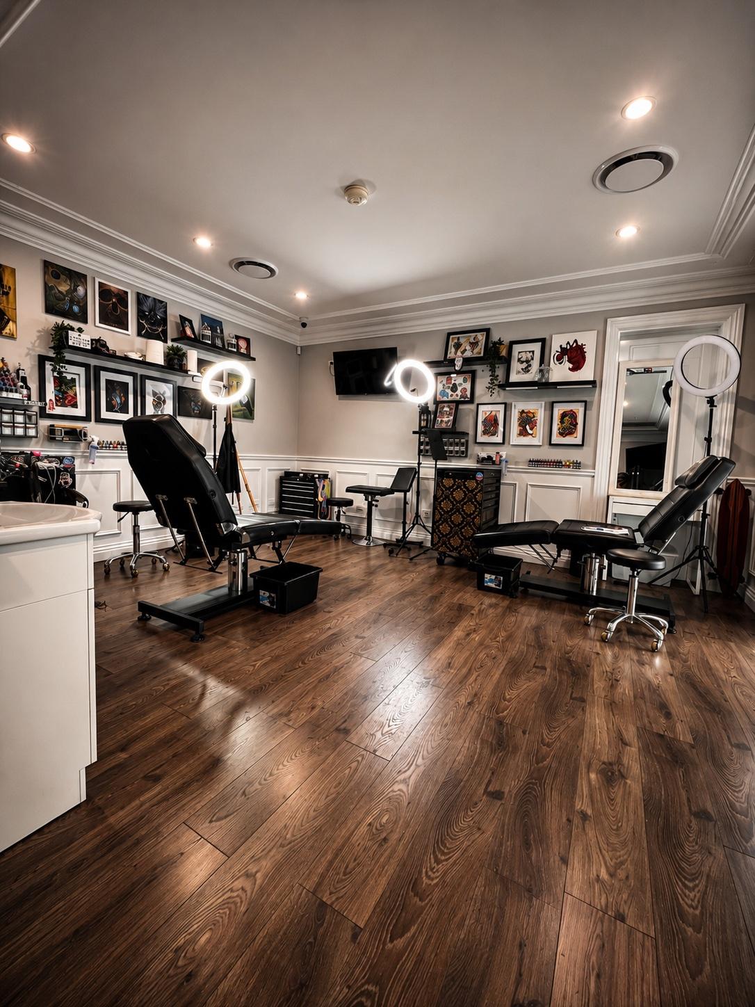 Inside the Independence Ink private tattoo studio in Camden.