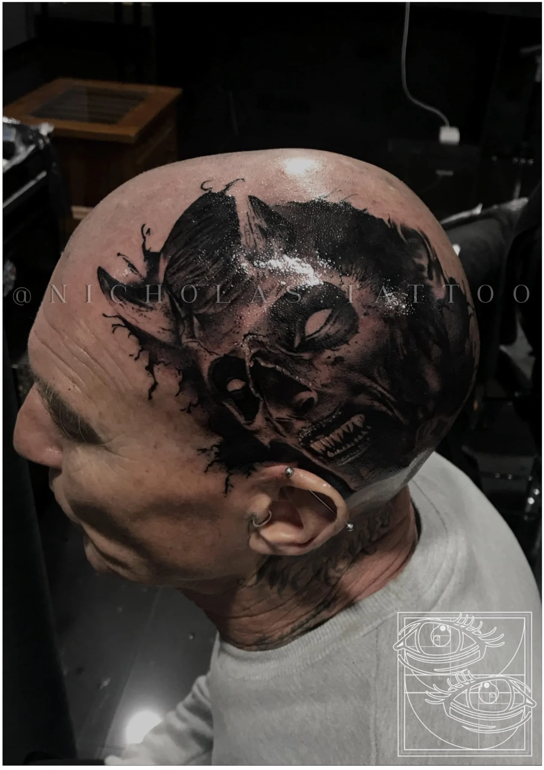 Head Demon Tattoo