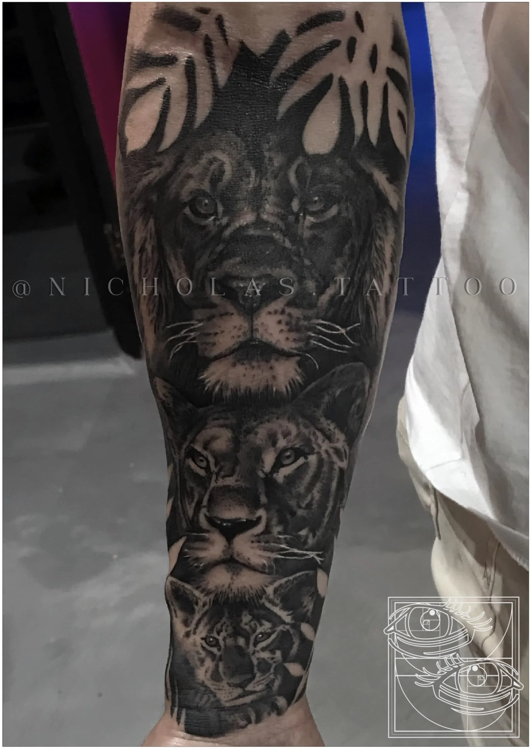 Lion Family Tattoo