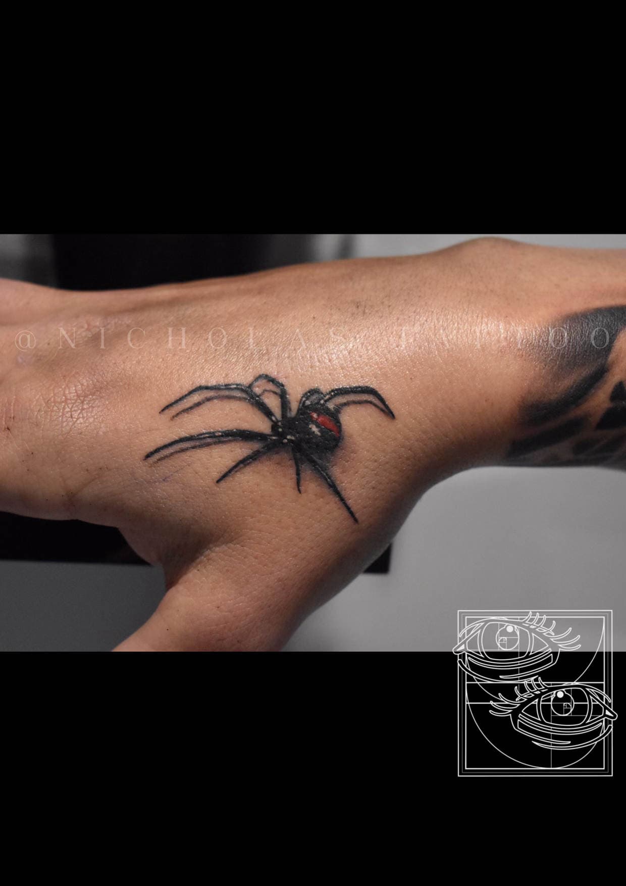 Red Back Spider Tattoo